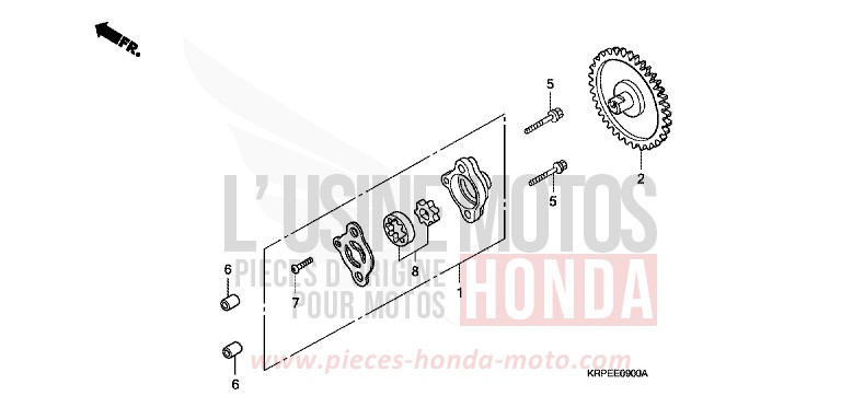 OIL PUMP for SCV LEAD CANDY BLAZING RED (R195) from 2005